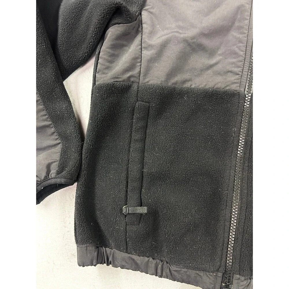 Kids The North Face Denali Fleece Jacket Youth Small Black Full Zip Pockets